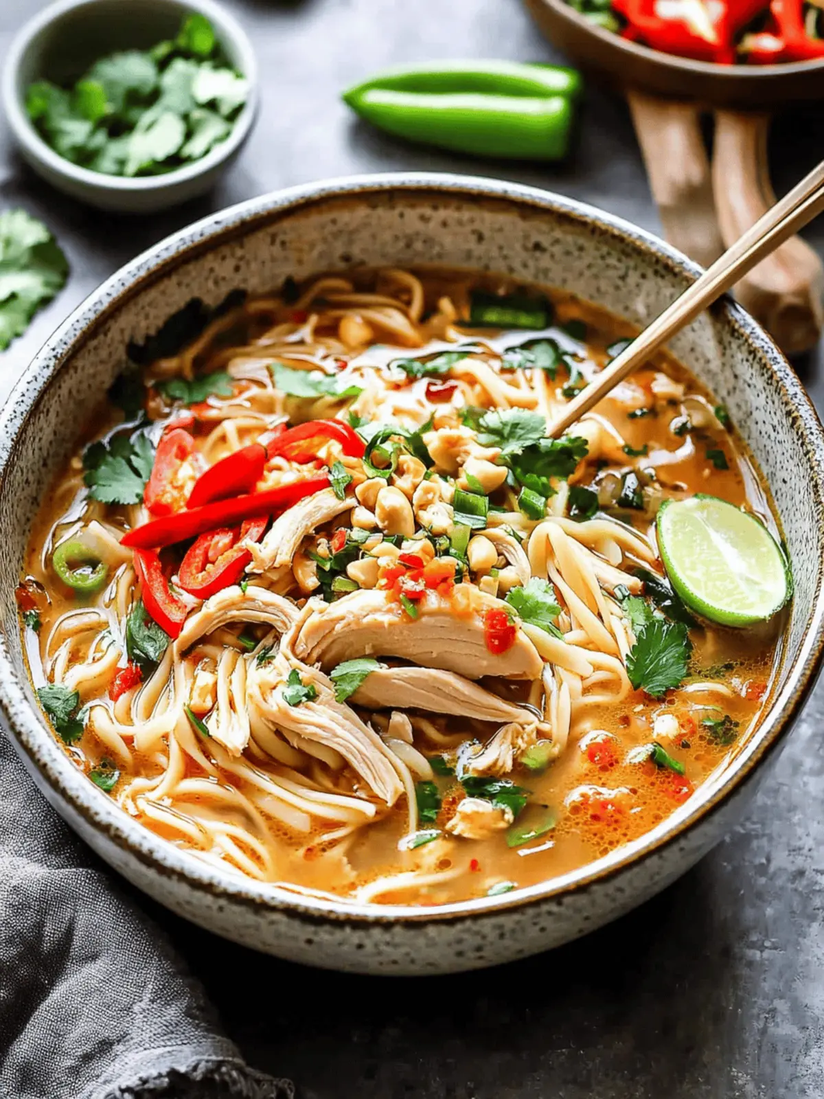 Creamy Coconut Chicken Noodle Soup: Customize Your Cozy Thai Meal